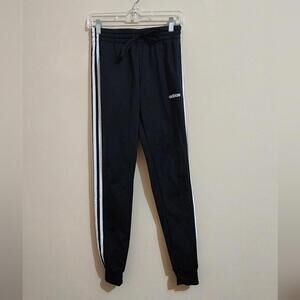 Adidas long black sweatpants women size XS